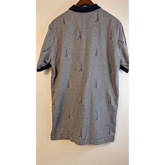 VINTAGE POLO RALPH LAUREN GOLF LOGO GOLFER MOTIF MEN'S LARGE 90'S COTTON SHIRT - Picture 2 of 6